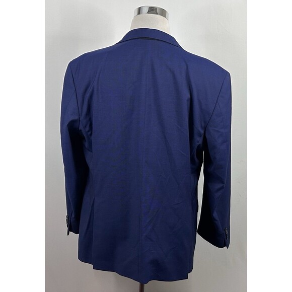 Joseph Abboud 48R Suit 40x29 Flat Front Marzatto Wool Blue Two Button Vented - Picture 7 of 13